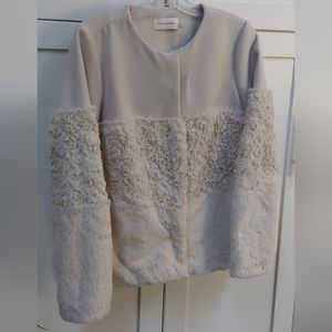 Paraphrase faux fur jacket